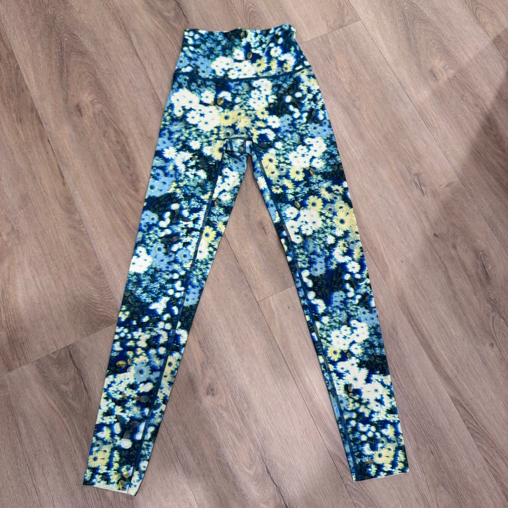 Aerie Offline Goals High Waist Blue 3D Leggings Size XS